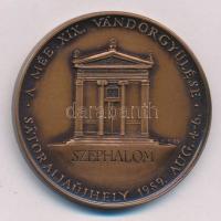 Gáti Gábor (1937-) 1989. "A MÉE XIX. Vándorgyűlése Sátoraljaújhely - Széphalom / Kazinczy Ferenc 1759-1831" bronz emlékérem (42,5mm) T:UNC,AU Adamo SU1