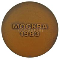 Szovjetunió 1983. "Súlyemelő Világ- és Európa Bajnokság, Moszkva" kétoldalas bronz emlékér...