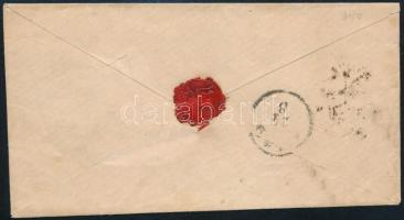 1865 15kr levélen "PESTH Früh" - Arad 1865 15kr on cover "PESTH Früh" - Arad