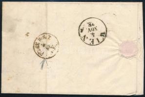 1852 9kr HP III a levélen "PESTH" + "PESTH B:S:7." (Gudlin 600 pont) -Wien 1852 ...