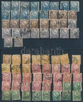 1871 Réznyomat 74 db vegyes minőségű bélyeg közte 10 sor (277.000)
