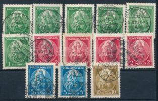 1932 Nagy Madonna 13 bélyeg közte 10P
