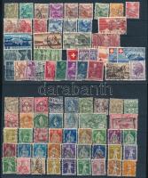 Svájc kb 170 régi és modern bélyeg 5 berakólapon