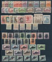 184 db bélyeg teljes sorokkal 1918-1922