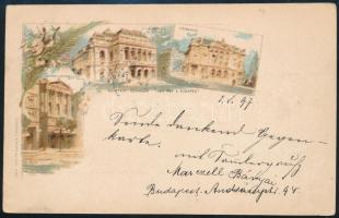 1897 Díjjegyes milleniumi képeslap Németországba