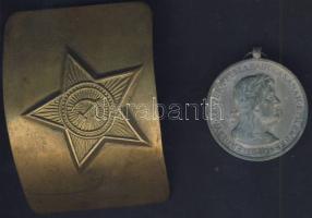 1940. "Erdélyi részek felszabadulásának emlékére" fém emlékérem T:2- és egy régi szovjet ö...