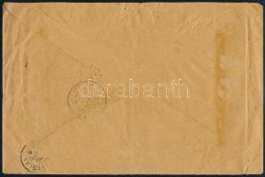 1916 Tértivevényes portómentes levél "PÉCS" - Főherceglak, többszörösen tovább- majd vissz...