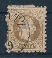 Magyar posta Romániában 1867 15sld "(GAL)ATZ" (44.000) (foghiány / missing perf)