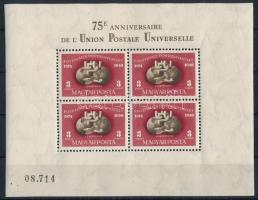 1950 Fogazott UPU blokk, ráncok (180.000)