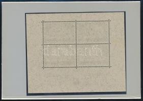 Ausztria 1933 WIPA blokk tokkal együtt, a beragasztásból származó ragasztónyomok szinte nem látszana...