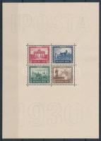 Deutsches Reich 1930 IPOSTA blokk Mi 1 luxus minőség. Sign: Schlegel (Mi EUR 1.600.-)