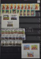 Svájc 1913-2016 Hatalmas sok példányos Pro Juventute előrendező / gyűjtemény, zömmel bélyegzett anya...