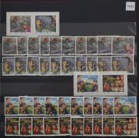 Svájc 1913-2016 Hatalmas sok példányos Pro Juventute előrendező / gyűjtemény, zömmel bélyegzett anya...