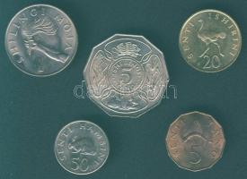 Tanzánia 1961-72. 5s, 20s, 50s, 1Sh, 5Sh T:1,2