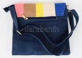 Bohém stílusú női táska, műbőr, újszerű, 29x30 cm