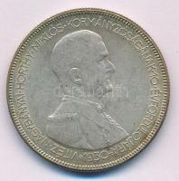 1930. 5P Ag "Horthy jobbra" hajas T:AU,XF patina Adamo P8