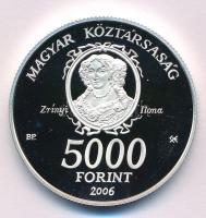 2006. 5000Ft Ag "Munkácsi vár / Zrínyi Ilona" kapszulában T:PP Adamo EM202