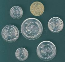 Irán 1971-73. 50D, 1R, 1R, 2R, 5R, 10R, 20R T:1,2