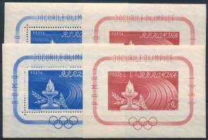 Románia 1960 Római olimpia 2 db blokksor Mi 46-47 (Mi EUR 110.-)