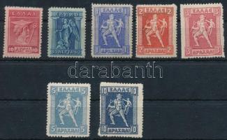 Görögország Mi 162, 166, 168-172 (*Mi EUR 197,-) (Mi 162, 166, 170 falcos / hinged, Mi 166 betapadás / gum disturbance)