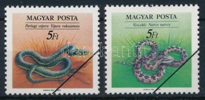1989 Hüllők tévnyomat MINTA bélyegpár (70.000)