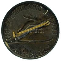 1941. "Levente Síbajnokság 1941 - Mátraháza" bronz lemezjelvény T:XF ezüstözés nyomai