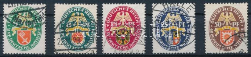 Deutsches Reich 1929 Mi 430-434 hibátlan sor (Mi EUR 190.-)