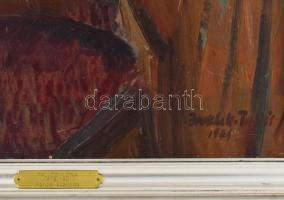 Tallós Ilona (1918-1991): Párizsi szálloda, 1971. Olaj, vászon, jelezve jobbra lent: Bruschek-Tallós...