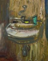 Tallós Ilona (1918-1991): Párizsi szálloda, 1971. Olaj, vászon, jelezve jobbra lent: Bruschek-Tallós...