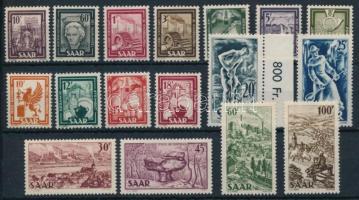 Németország Saar 1949 Mi 272-288 (Mi EUR 140,-)