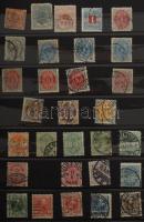 Dánia gyűjtemény, néhány száz bélyeg a kezdetektől, 8 lapos, közepes berakóban