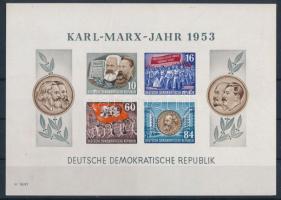 NDK 1953 Mi block 9 B (Mi EUR 100,-) (ujjlenyomat / fingerprint)