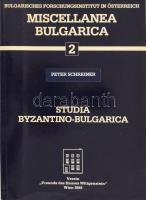 Schreiner, Peter: Studia Byzantino-Bulgaria. Miscellanea Bulgarica 2. Wien, 1986, Verein "Freunde des Hauses Wittgenstein". Kiadói papírkötés, jó állapotban.