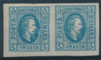 Románia 1865 Mi 12 vágott pár (Mi EUR min 160,-)