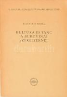 Belényesy Márta: Kultúra és tánc a bukovinai székelyeknél. A Magyar Néprajzi Társaság Könyvtára. Bp., 1958, Akadémiai. Megjelent 1000 példányban. Kiadói papírkötés, kissé kopottas állapotban.