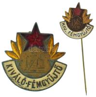 DN (~1960-1970) "Kiváló Fémgyűjtő" zománcozott, részben aranyozott bronz jelvény miniatűrrel, a jelvény hátoldalán "3764" sorszámmal T:AU,XF