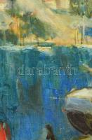 Tallós Ilona (1918-1991): Adriai öböl, 1957. Olaj, vászon, jelezve jobbra fent: Tallós 957. Katalógu...