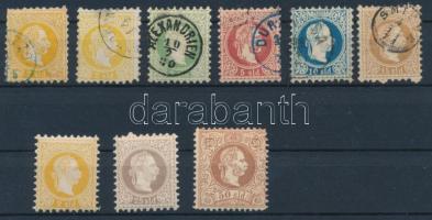 Ausztria - Levante 1867 vegyes sor (Mi EUR min. 125.-) (2 Soldi kis hibákkal / small faults)