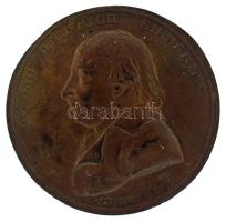 Németország DN "Georg Heinrich Sieveking - Geb. 1742" egyoldalas bronz lemezérem (41mm) T:XF Germany ND "Georg Heinrich Sieveking - Geb. 1742" one-sided bronze sheet medal (41mm) C:XF