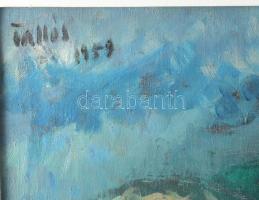Tallós Ilona (1918-1991): Cote d'Azur, 1959. Olaj, vászon, jelezve balra fent: Tallós 1959. Kat...