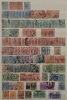 Olaszország kis tétel, régi és modern bélyegek 8 lapos, A/4-es berakóban