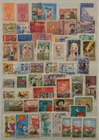 Vietnám kis tétel sok másodpéldánnyal, benne Dél-Vietnám is, 8 lapos, A/4-es berakóban