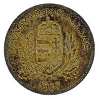 1937. 1P Ag T:AU,XF patina
Adamo P6