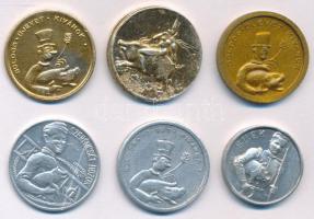 6db-os újévi "BÚÉK szerencsepénz" zseton tétel T:vegyes