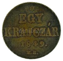 1849NB 1kr Cu T:XF,VF, patina, karc Adamo B1.1