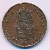 1848. 1kr Cu T:AU,XF, pici peremhibák
Adamo B1