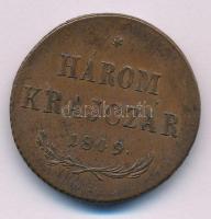 1849NB 3kr Cu T:XF, patina Adamo B2