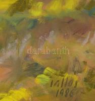 Tallós Ilona (1918-1991): Felreppenő fácán, 1986. Olaj, farost, jelezve jobbra lent: Tallós 1986. Ka...