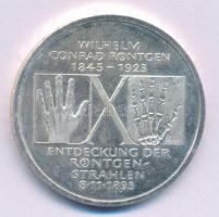 Németország 1995D 10M Ag "150 éve született Wilhelm Conrad Röntgen - 100 éves a Röntgen-sugár&q...