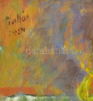 Tallós Ilona (1918-1991): Nyári délután/Fa alatt (Zamárdi, Balaton), 1984. Olaj, farost, jelezve bal...